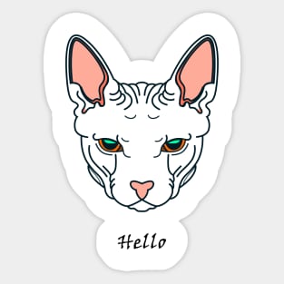 My cat Hello Sticker